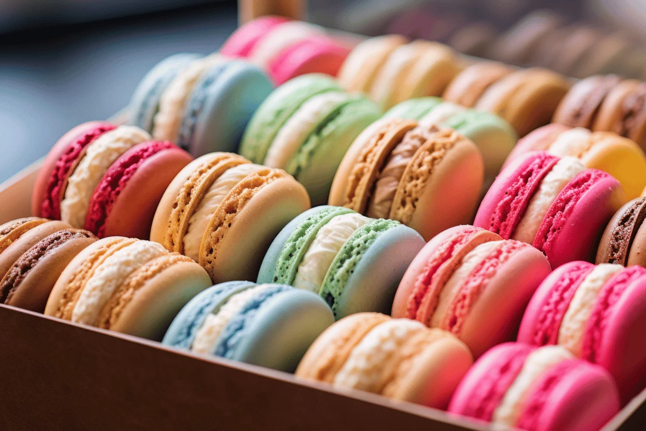 Pembe ve sarı makaronların yapım aşaması